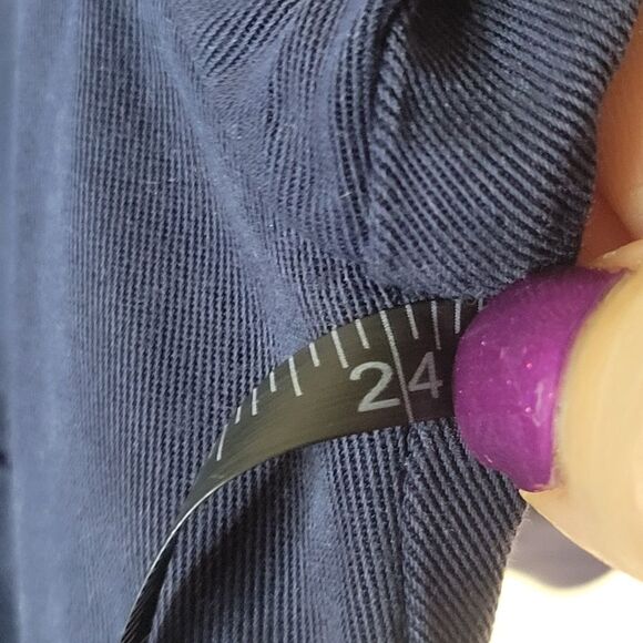 Long Tall Sally Navy Blue Button-Down Dress - Picture 13 of 16